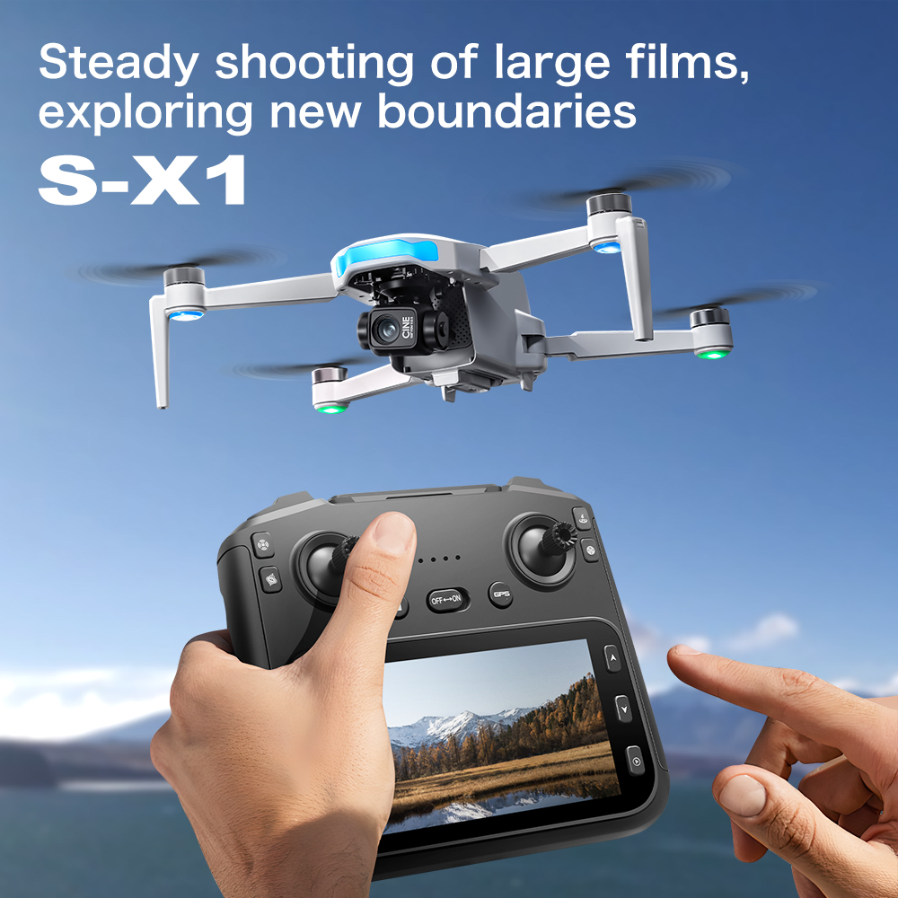 오리지널 S-X1 GPS 드론 8KHD 전문가용 카메라 - Drone Gimbal 3 Axis 리뷰 및 가격